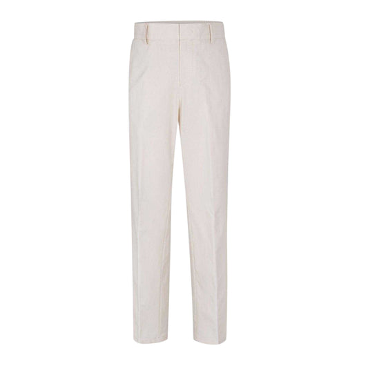 White - Front - Boss Mens Straight Chinos