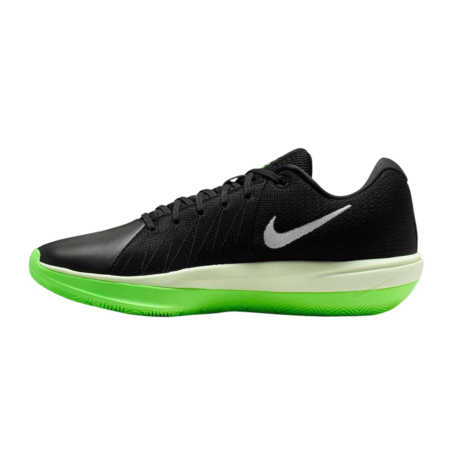 Black-Volt - Side - Nike Mens G.T. Cut Academy 2 Leather Basketball Shoes