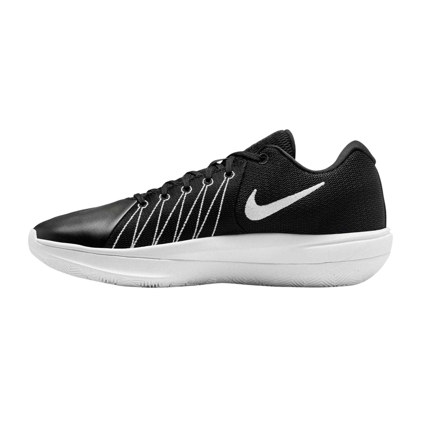 Black-White - Side - Nike Mens G.T. Cut Academy 2 Leather Basketball Shoes