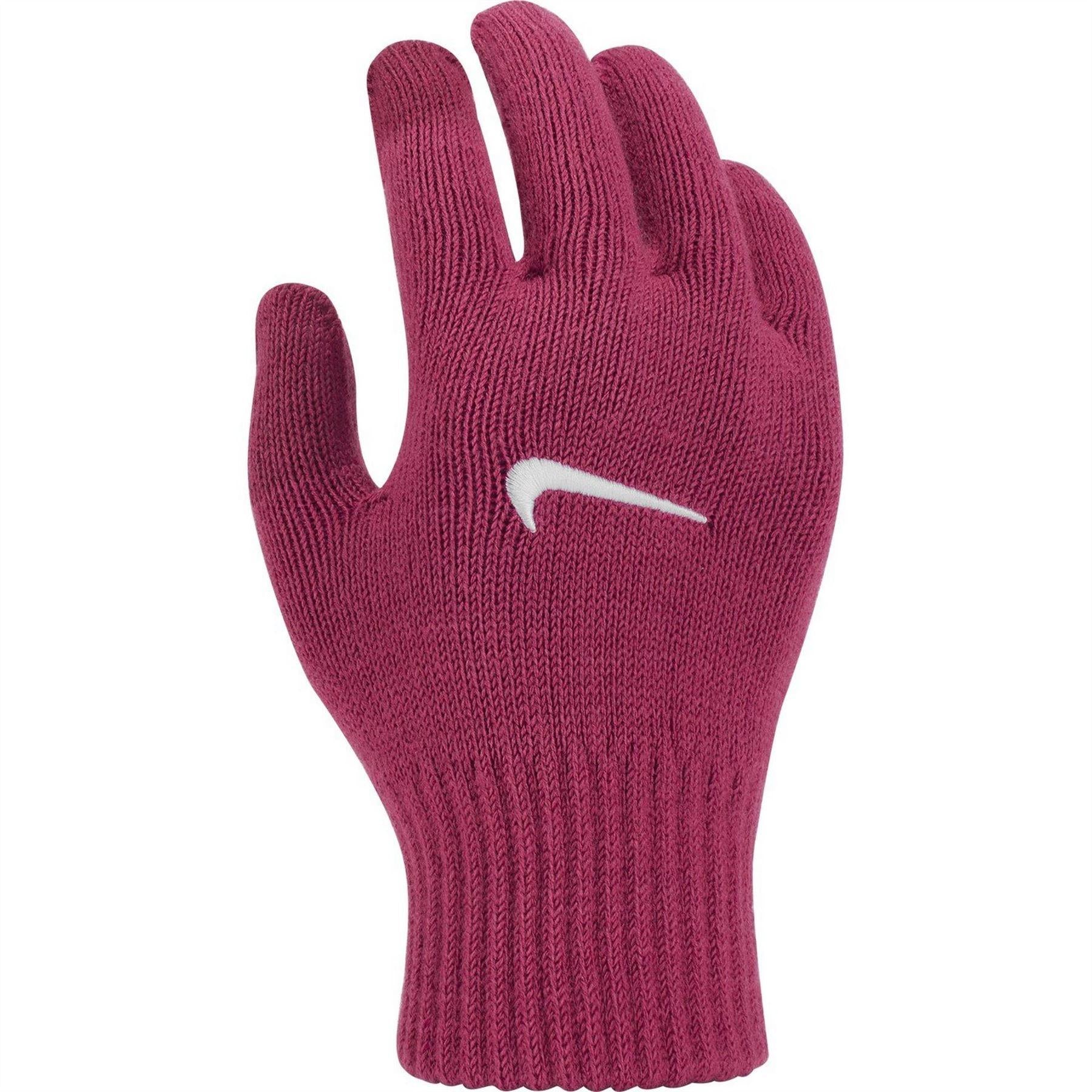 Beet-White - Front - Nike Tech and Grip Gloves
