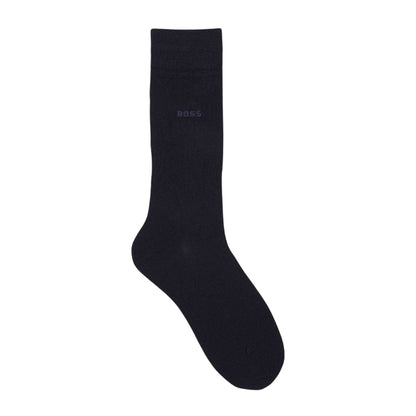 Dark Blue - Back - Boss Mens Edward Gentle Socks