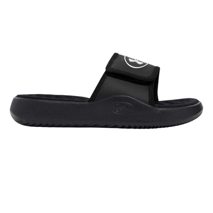 Black - Front - Under Armour Womens-Ladies Ignite Pro 8 Open Toe Slides