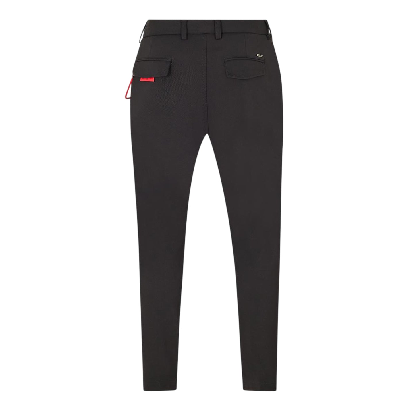Black - Back - Hugo Mens Gason Chain Detail Slim Chinos