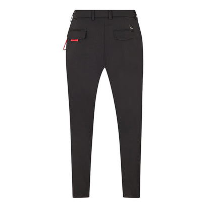Black - Back - Hugo Mens Gason Chain Detail Slim Chinos