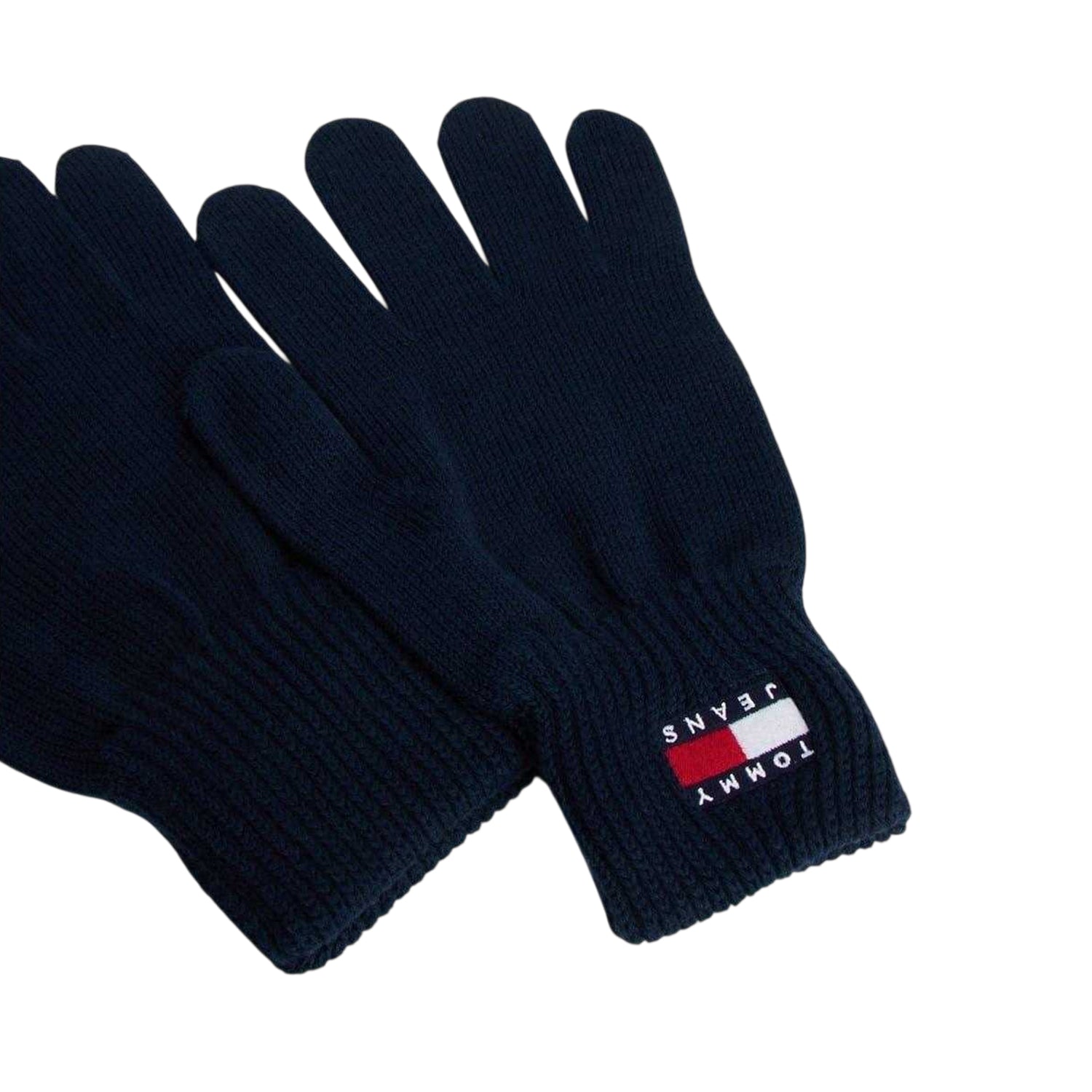 Night Navy - Side - Tommy Jeans Knitted Logo Gloves
