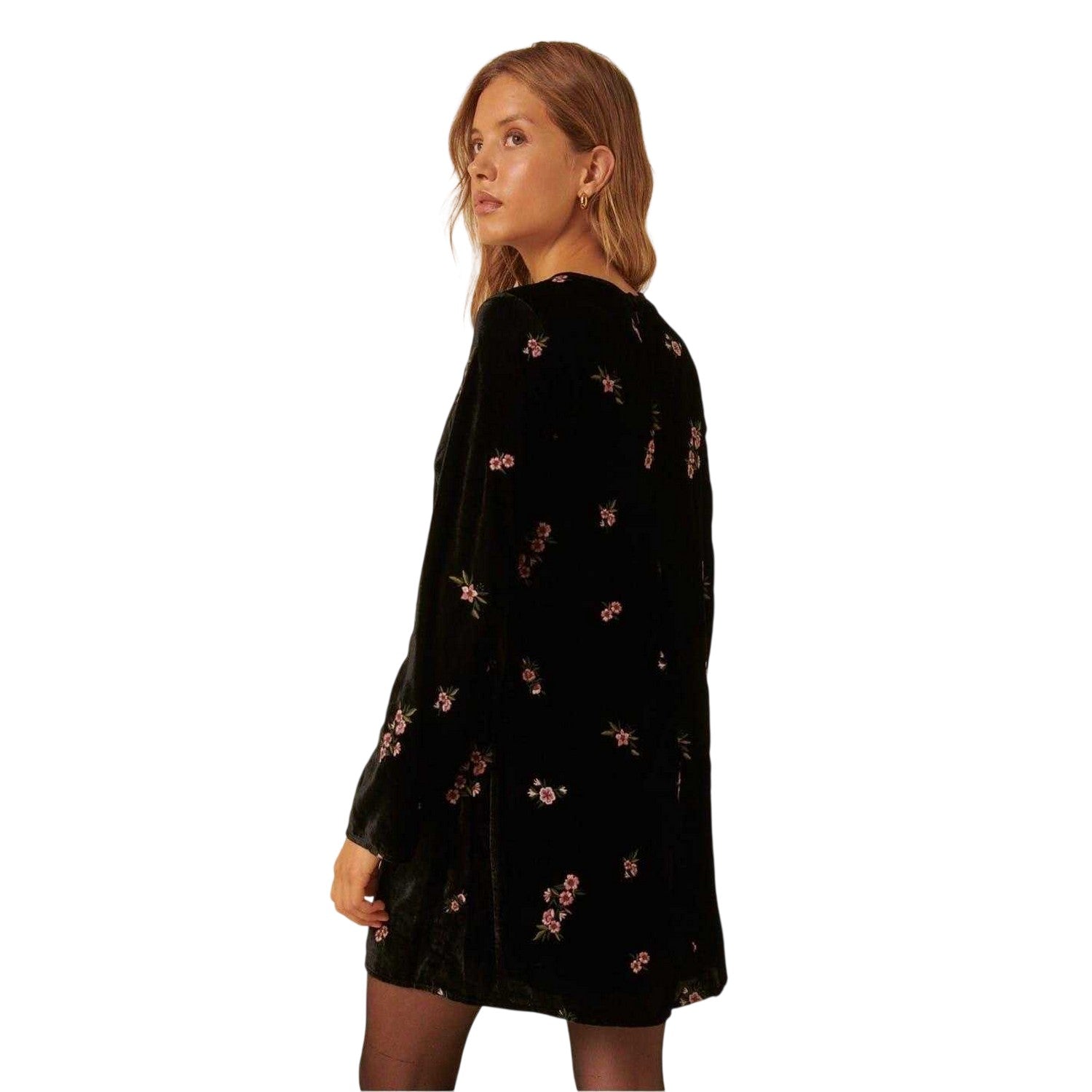 Black - Back - Nobody´s Child Womens-Ladies Saravejo Embroidered Mini Dress