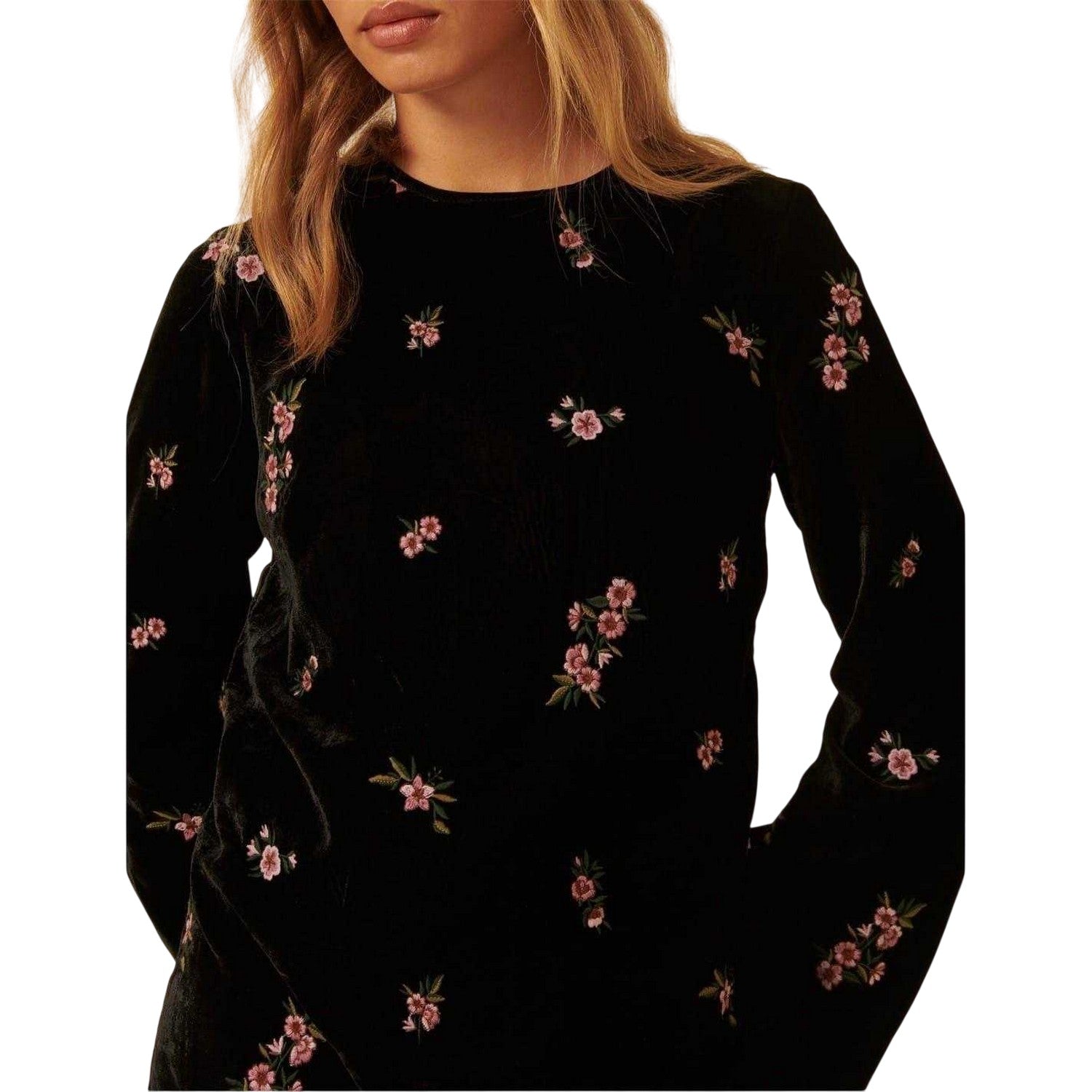 Black - Side - Nobody´s Child Womens-Ladies Saravejo Embroidered Mini Dress