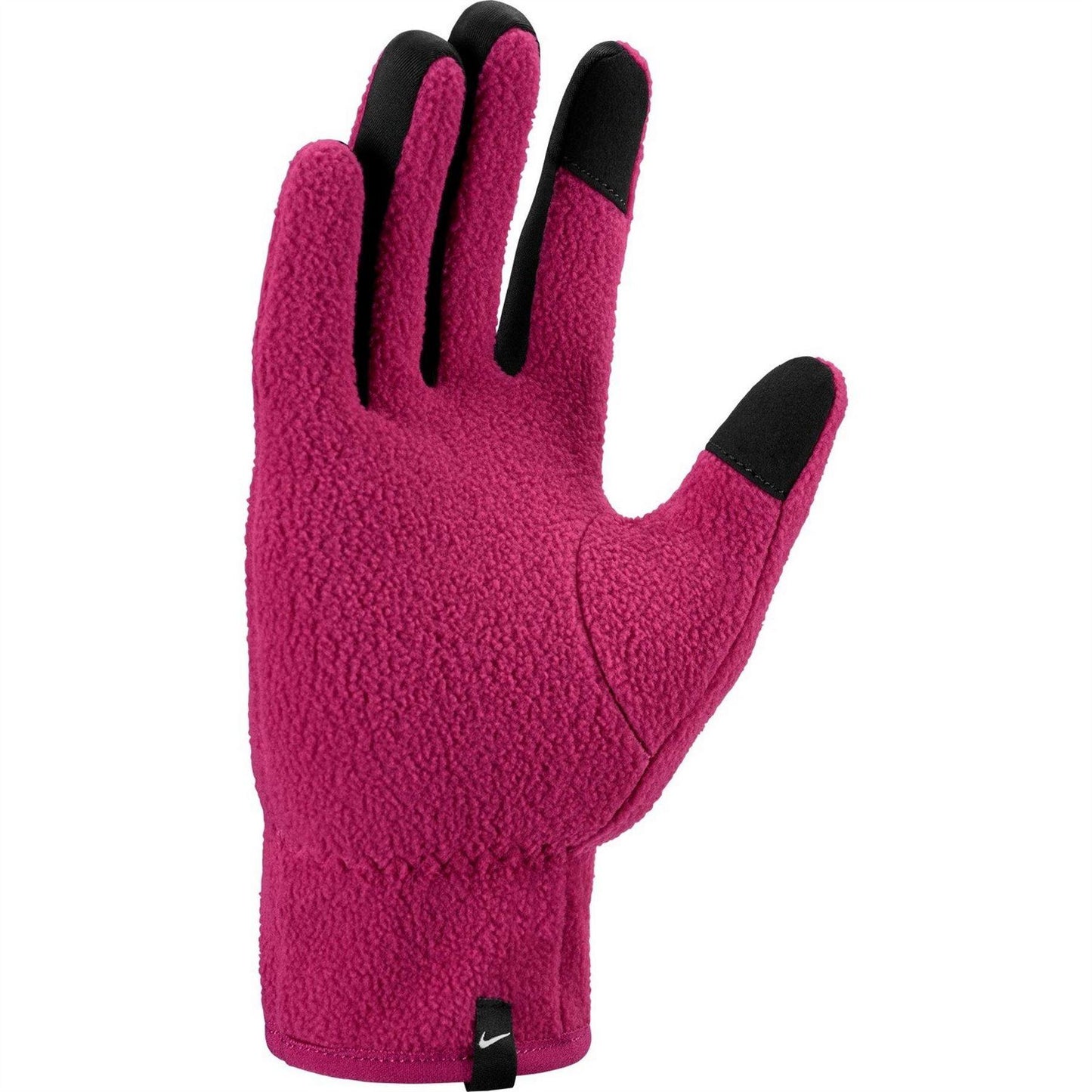 Beet-White - Back - Nike Thermafit Fleece Winter Gloves