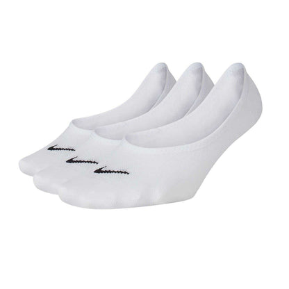 White - Front - Nike Womens-Ladies Invisible Socks (Pack of 3)