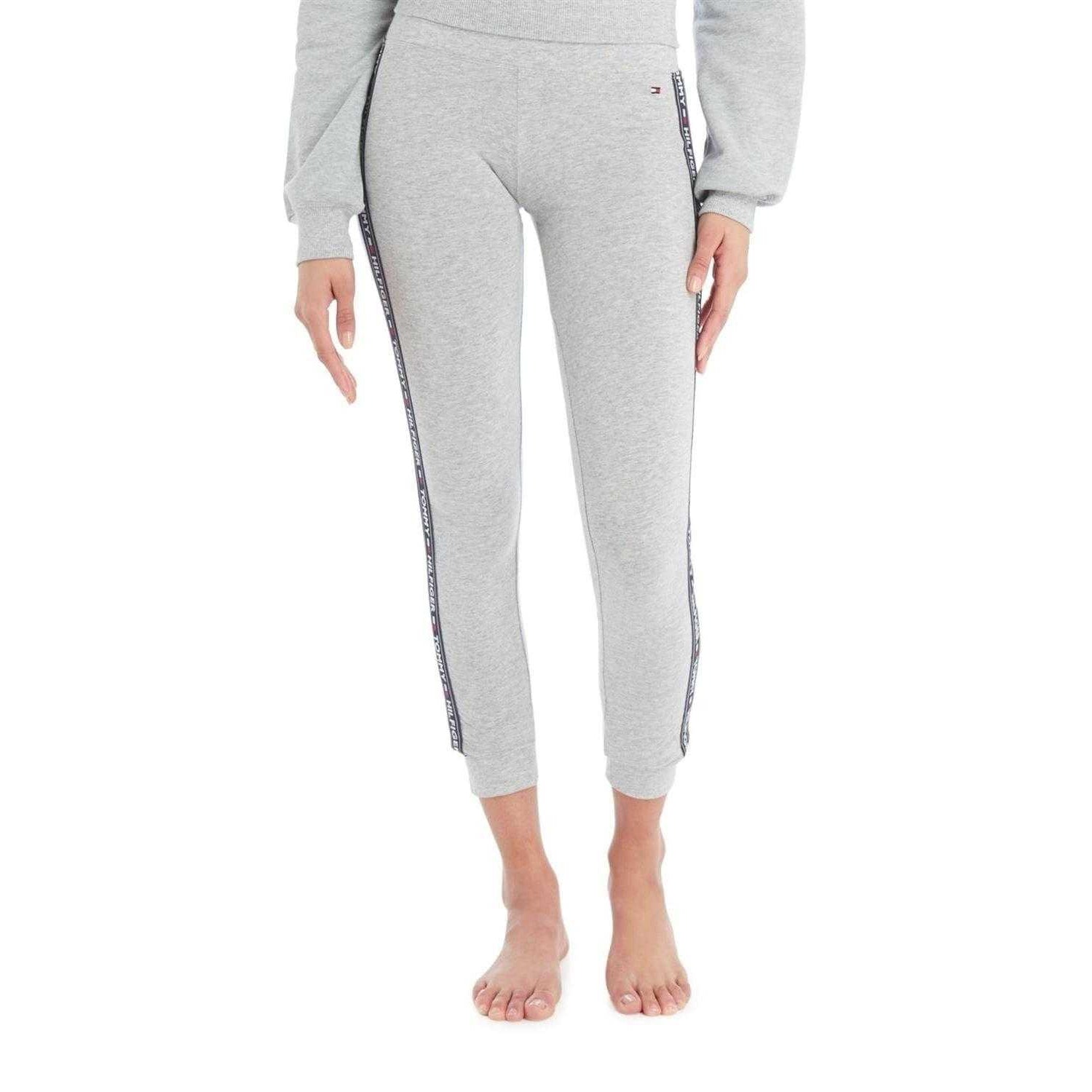 Grey - Side - Tommy Hilfiger Womens-Ladies Taped Leggings