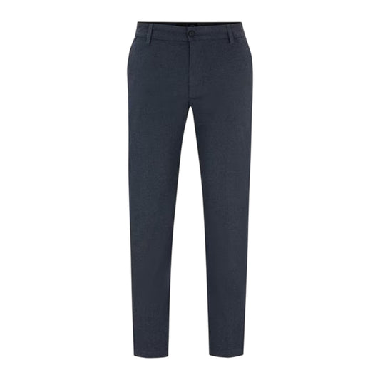 Dark Blue - Front - Boss Mens Kane Flat Fronted Chinos