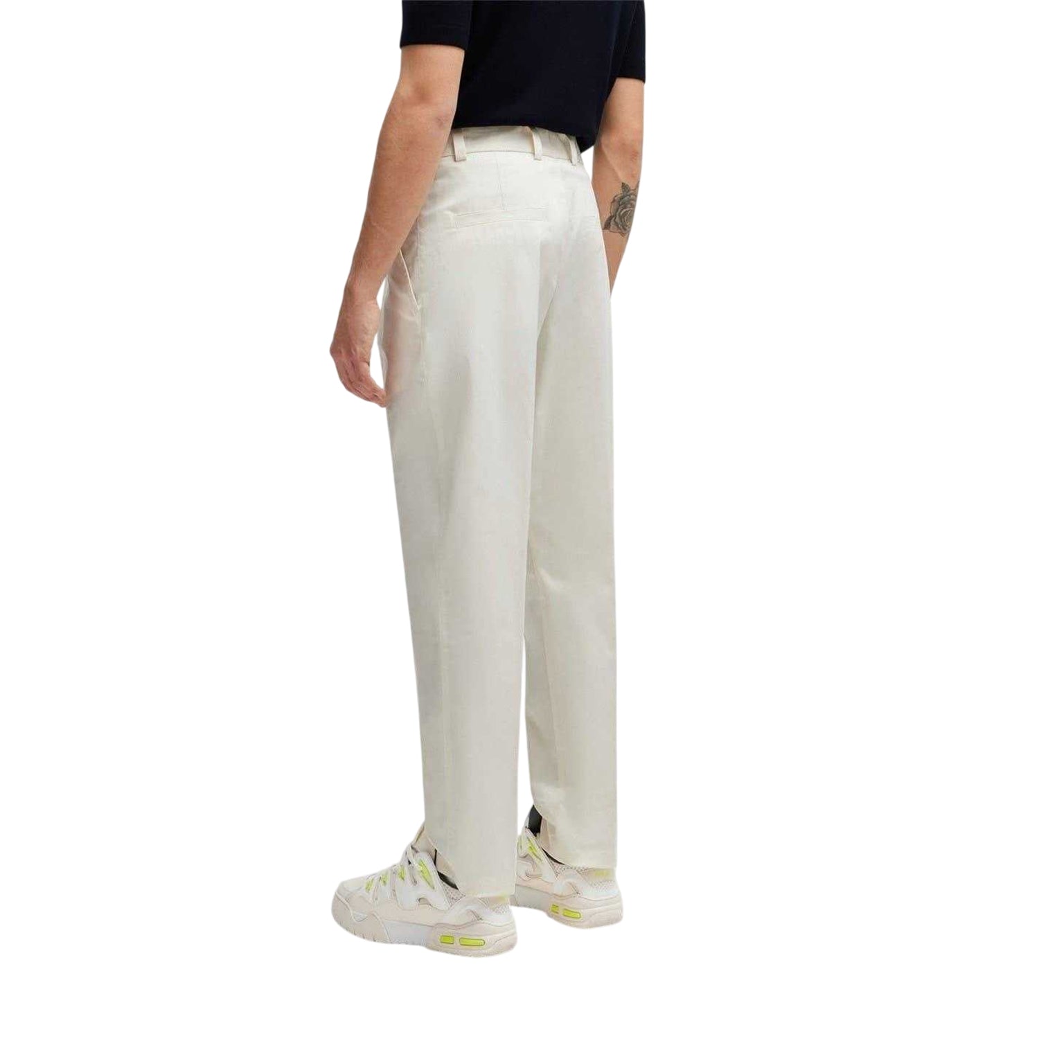 White - Back - Hugo Mens Felix Chinos