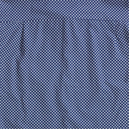 Navy-White - Lifestyle - Fabric Mens Poplin Short-Sleeved Shirt