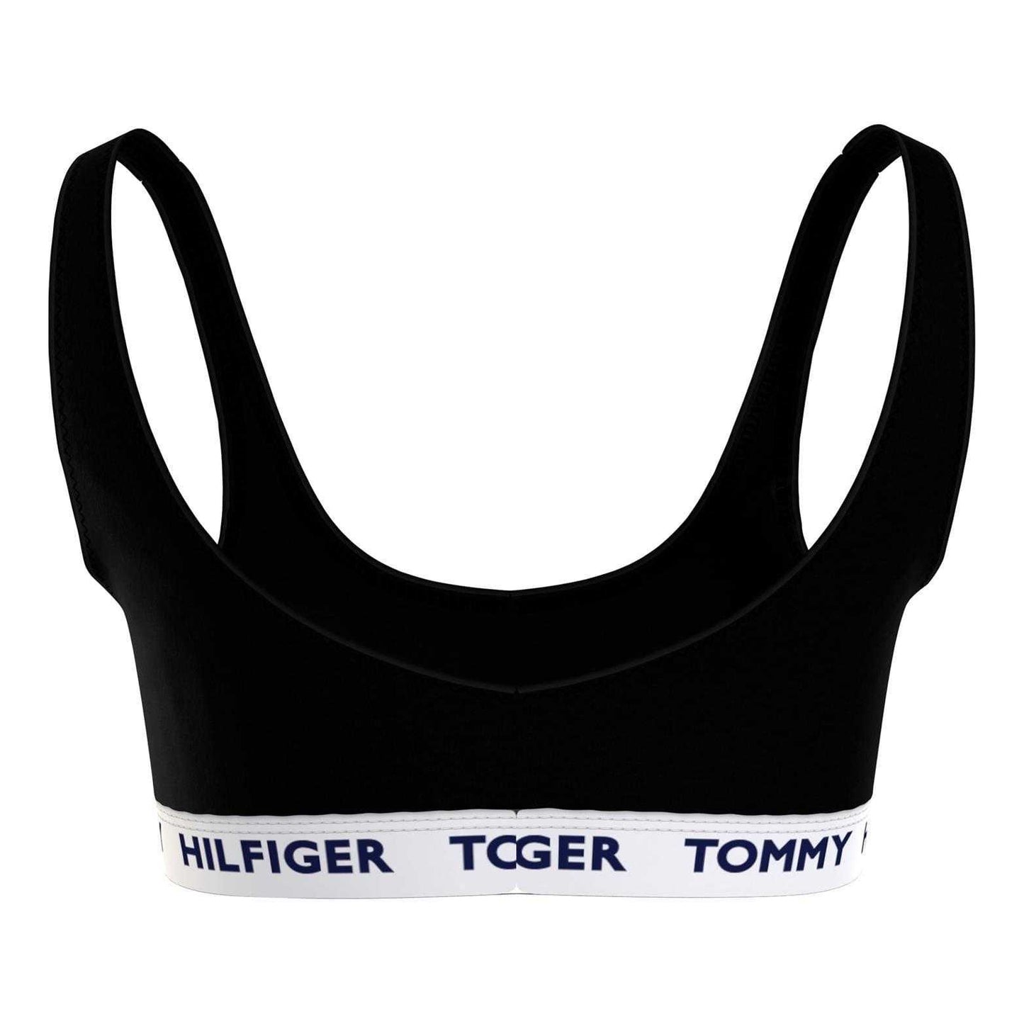 Black - Back - Tommy Hilfiger Womens-Ladies Logo Bralette