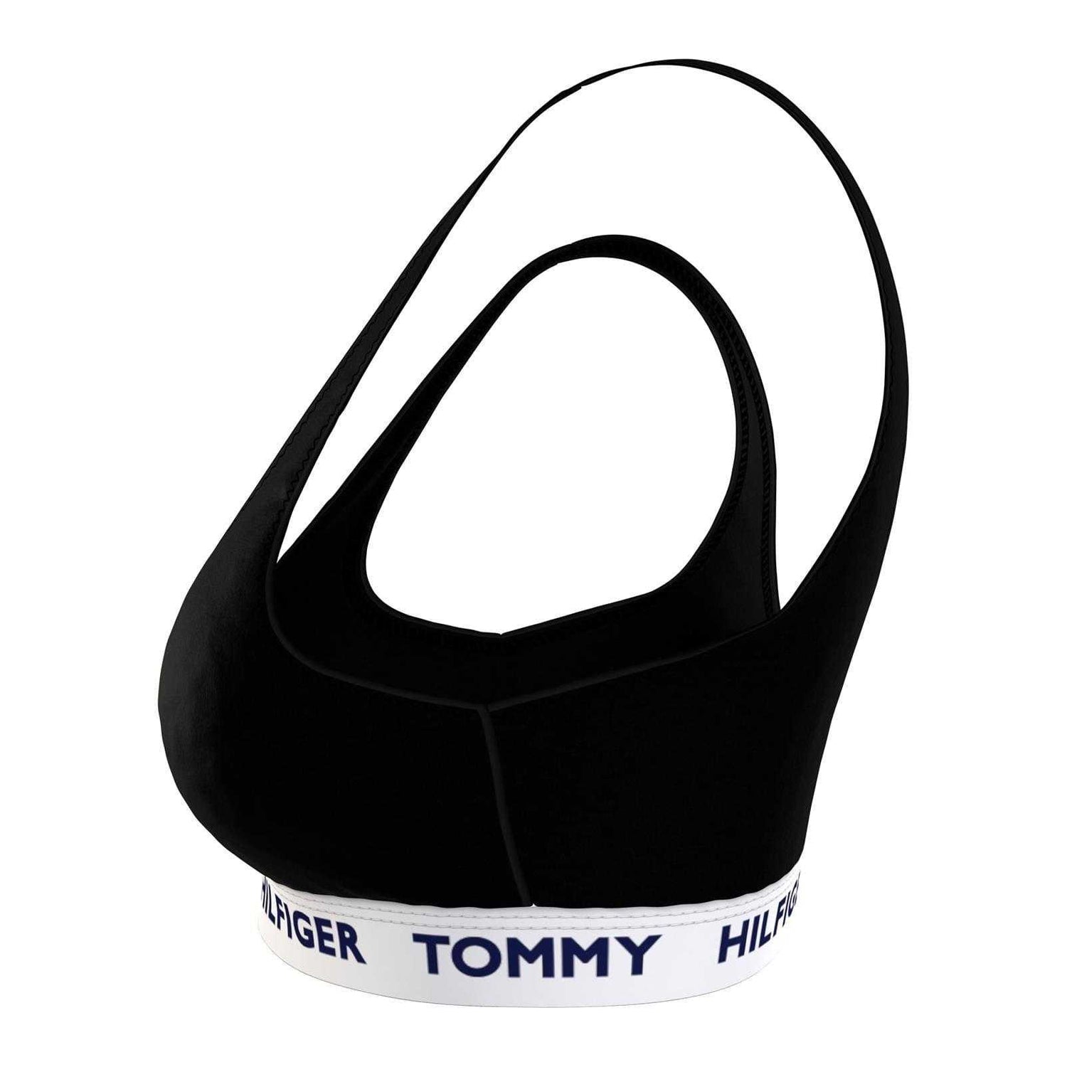 Black - Lifestyle - Tommy Hilfiger Womens-Ladies Logo Bralette