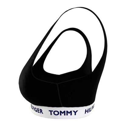 Black - Lifestyle - Tommy Hilfiger Womens-Ladies Logo Bralette