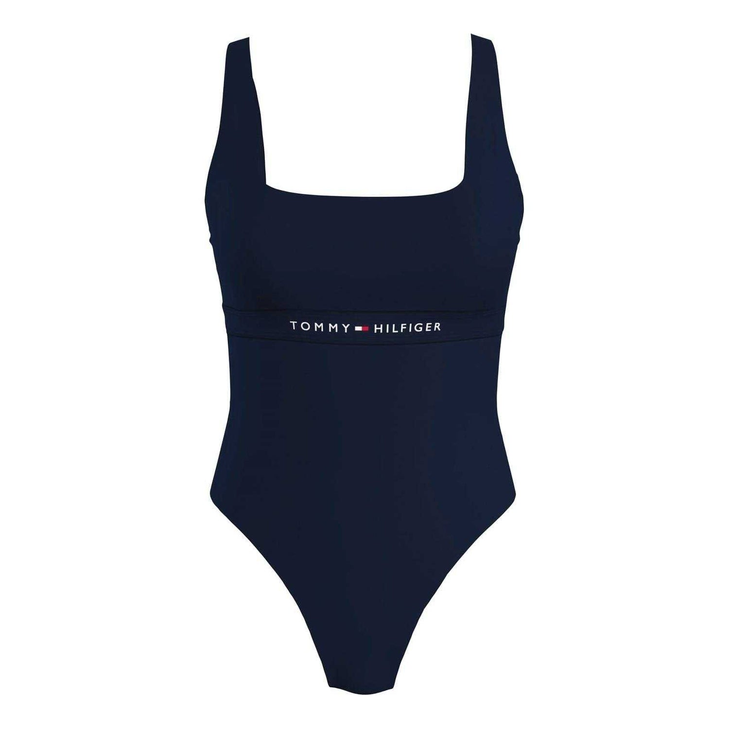 Desert Sky - Front - Tommy Hilfiger Womens-Ladies One Piece Swimsuit