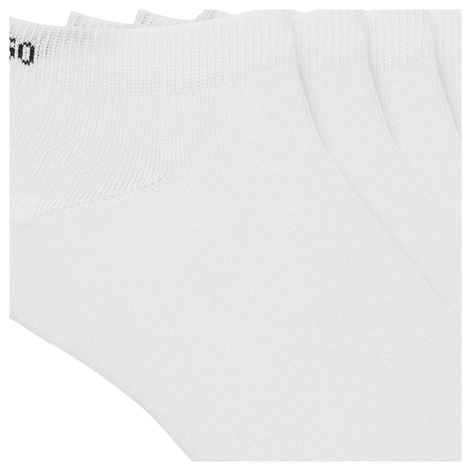 White - Side - Hugo Unisex Adult No-Show Socks (Pack of 6)