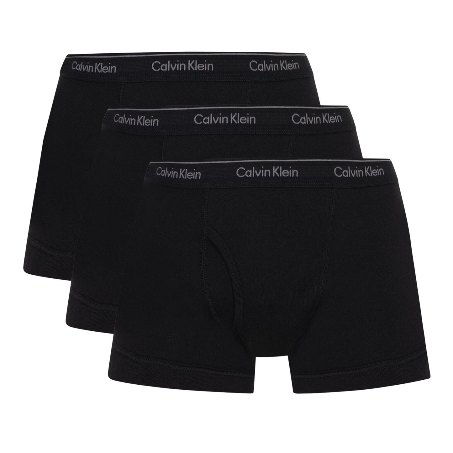 Black - Front - Calvin Klein Mens Low Rise Boxer Shorts (Pack of 3)