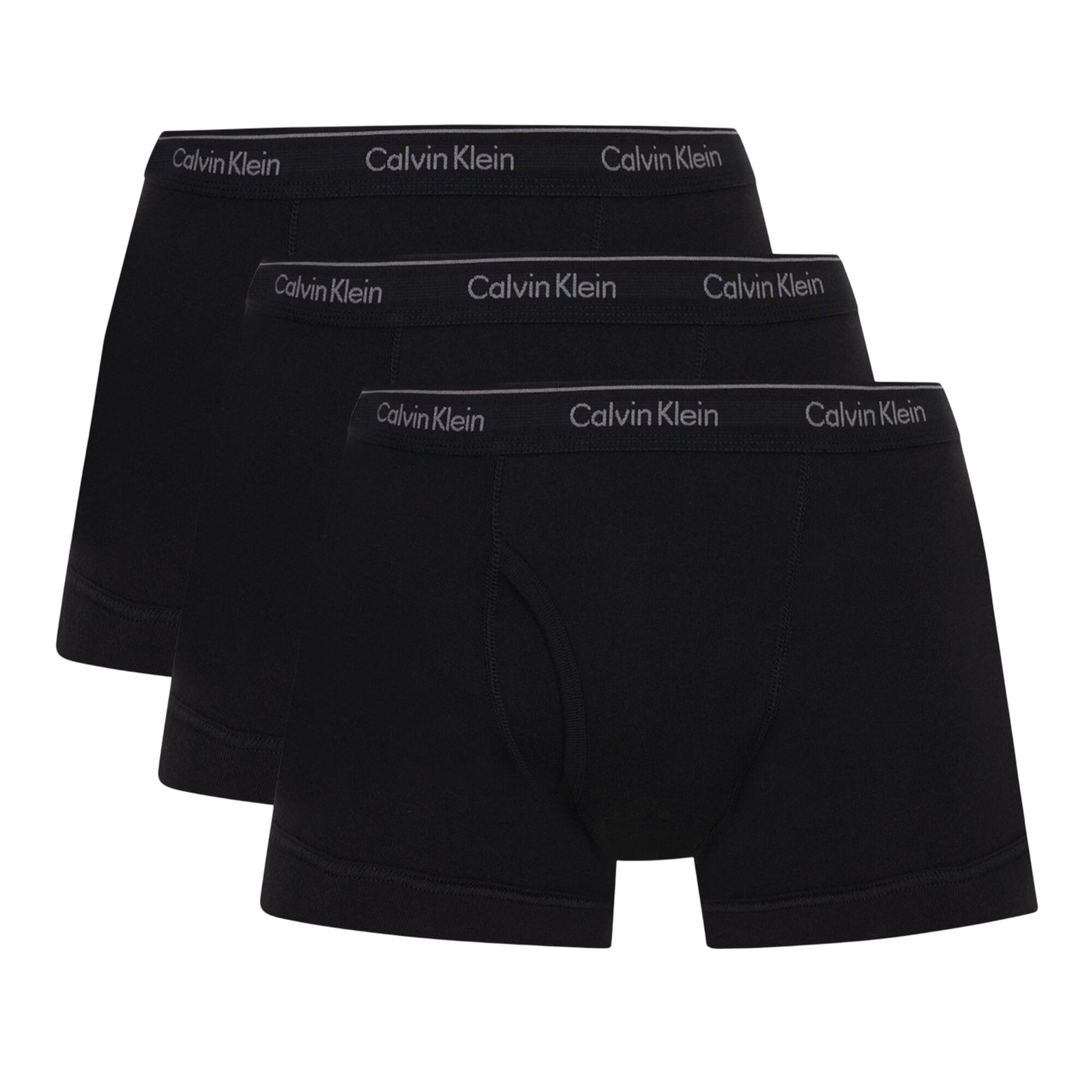 Black - Front - Calvin Klein Mens Low Rise Boxer Shorts (Pack of 3)