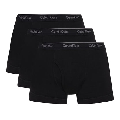 Black - Front - Calvin Klein Mens Low Rise Boxer Shorts (Pack of 3)