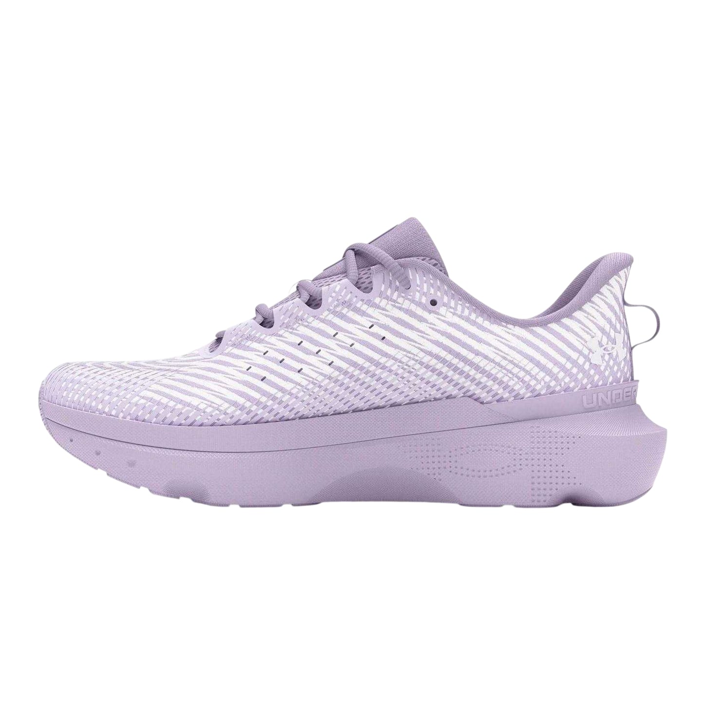 Purple - Back - Under Armour Womens-Ladies Infinite Pro Patterned Cushioned Shoes