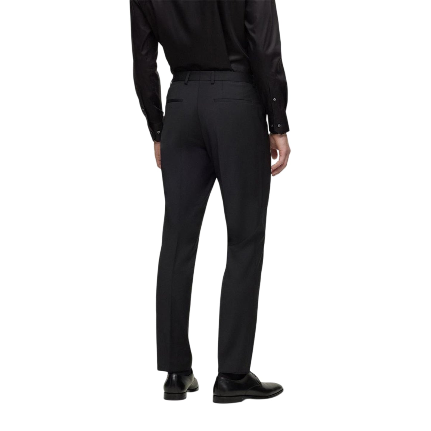Black - Back - Boss Mens Genius Straight Chinos