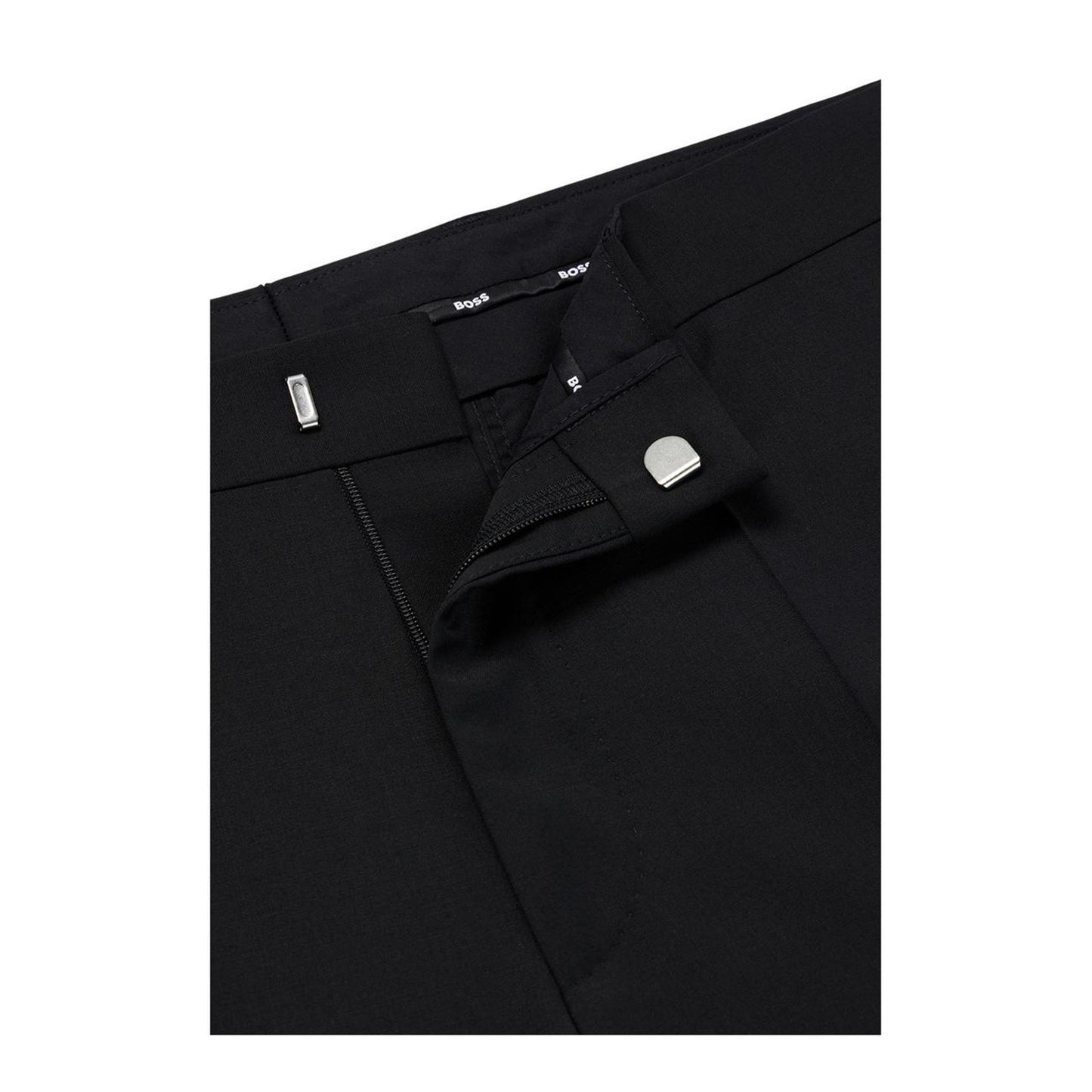 Black - Side - Boss Mens Genius Straight Chinos