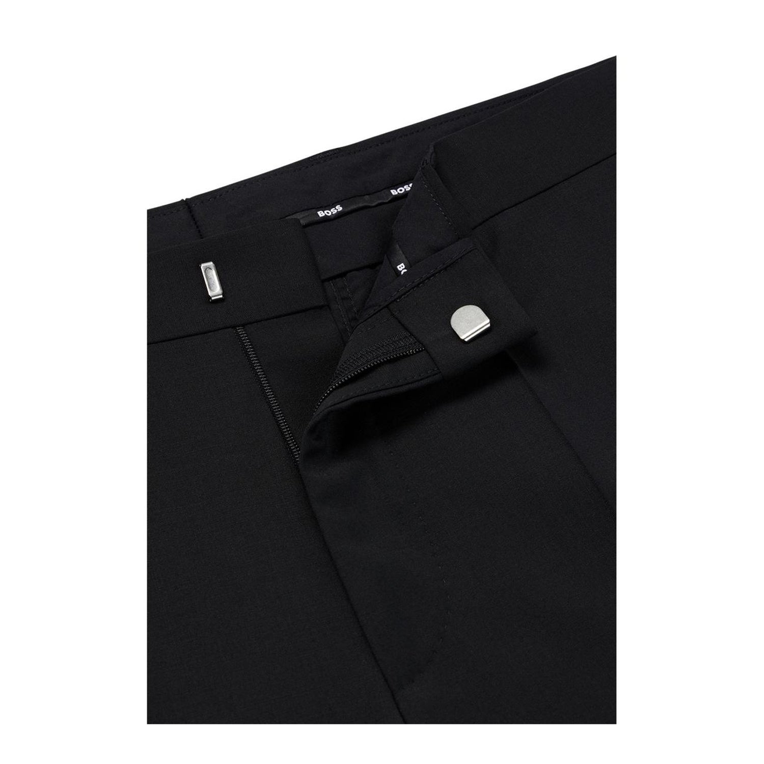 Black - Side - Boss Mens Genius Straight Chinos