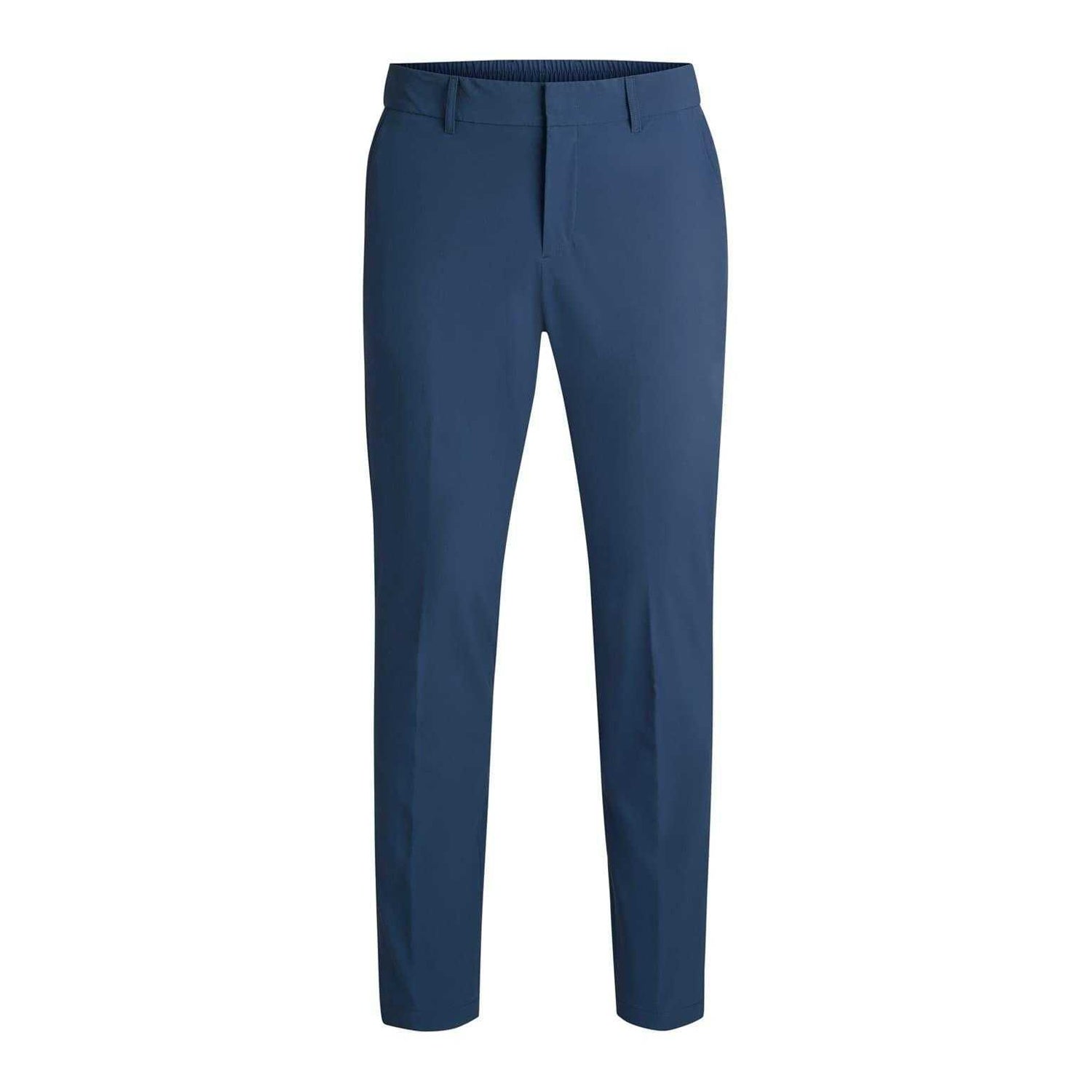 Medium Blue - Front - Boss Mens Genius Slim Chinos