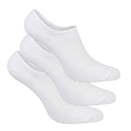 White - Front - Pringles Womens-Ladies No-Show Socks (Pack of 3)