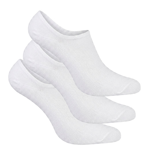 White - Front - Pringles Womens-Ladies No-Show Socks (Pack of 3)