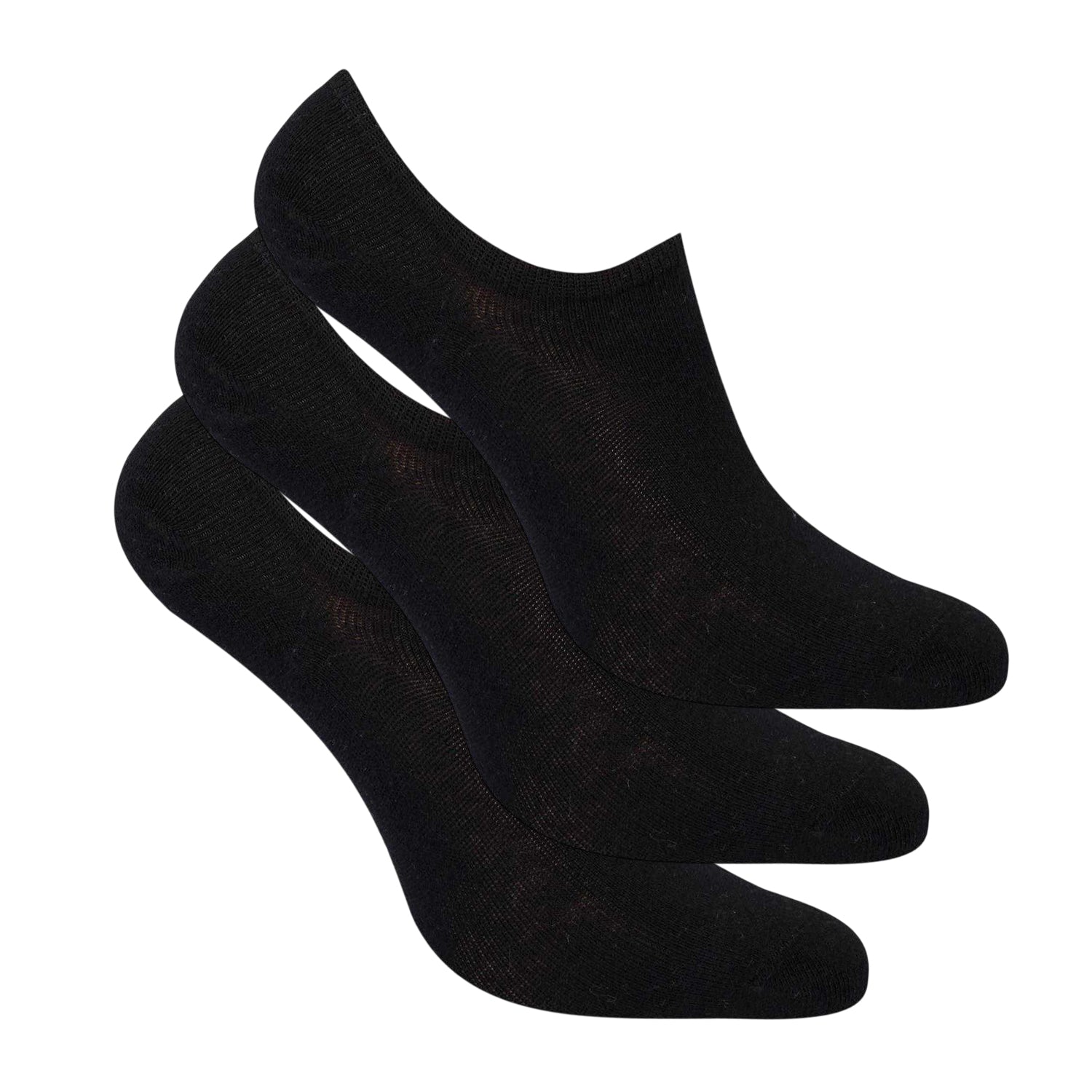 Black - Front - Pringles Womens-Ladies No-Show Socks (Pack of 3)