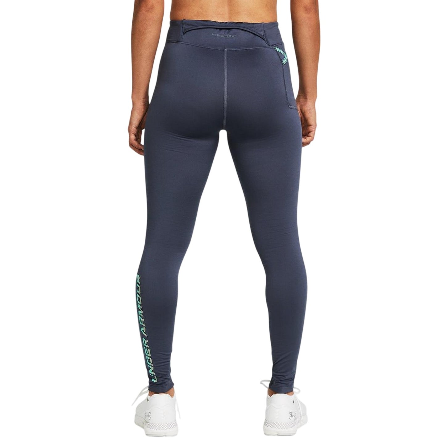 Grey - Lifestyle - Under Armour Womens-Ladies Qualifier Moisture Wicking Running Tights