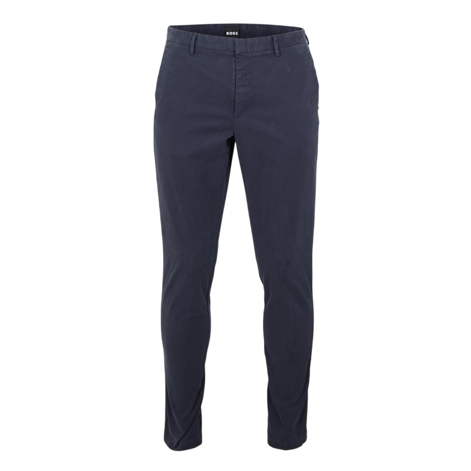 Dark Blue - Front - Boss Mens Kaito Chinos