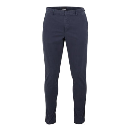 Dark Blue - Front - Boss Mens Kaito Chinos