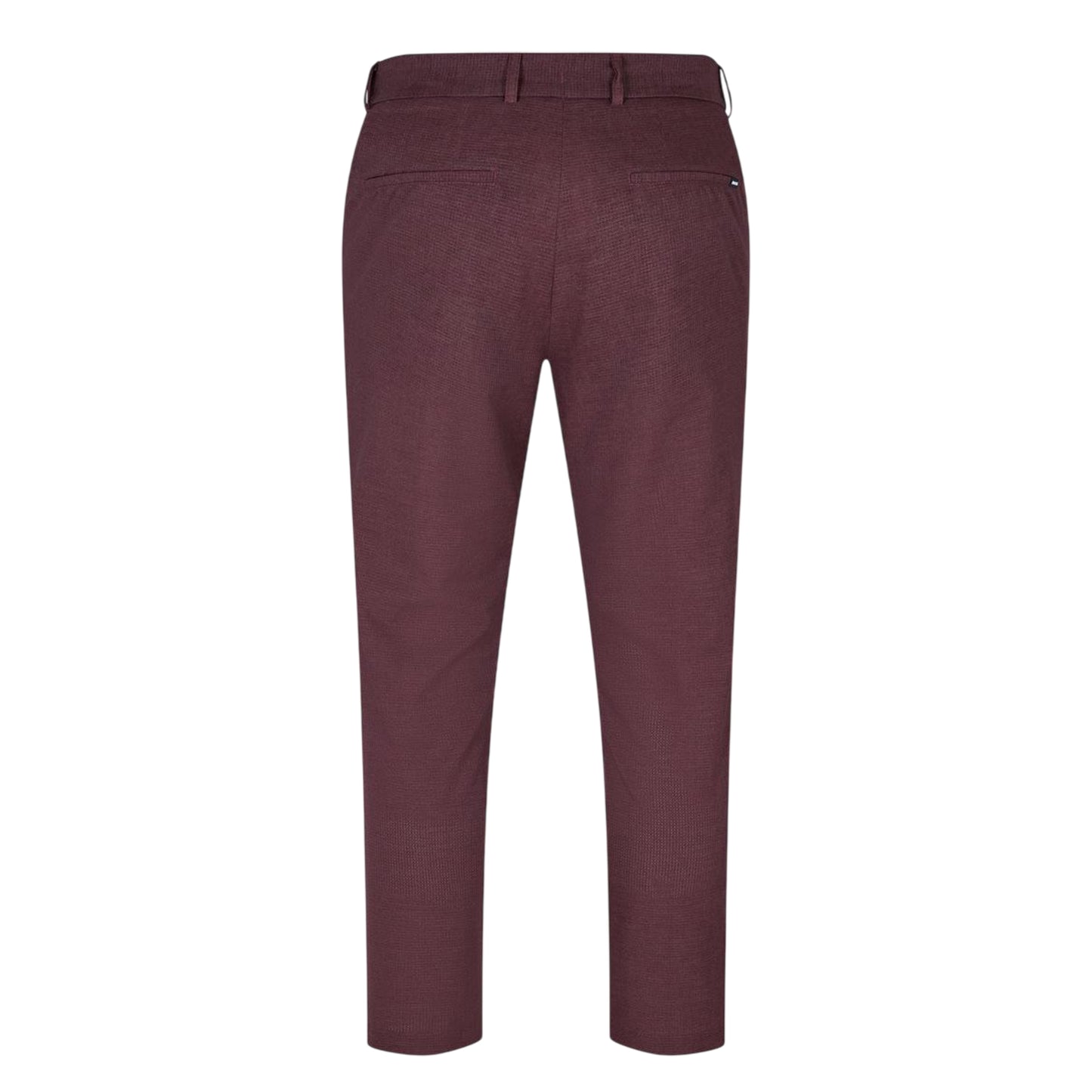 Brown - Back - Boss Mens Genius Straight Leg Casual Chinos