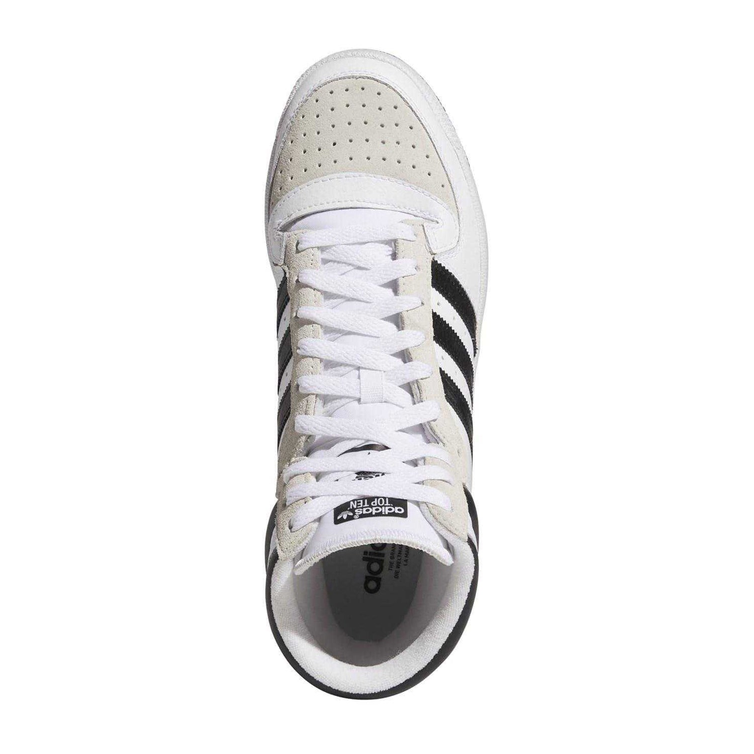 White - Lifestyle - Adidas Mens Top Ten Red Bulls Suede High Top Trainers