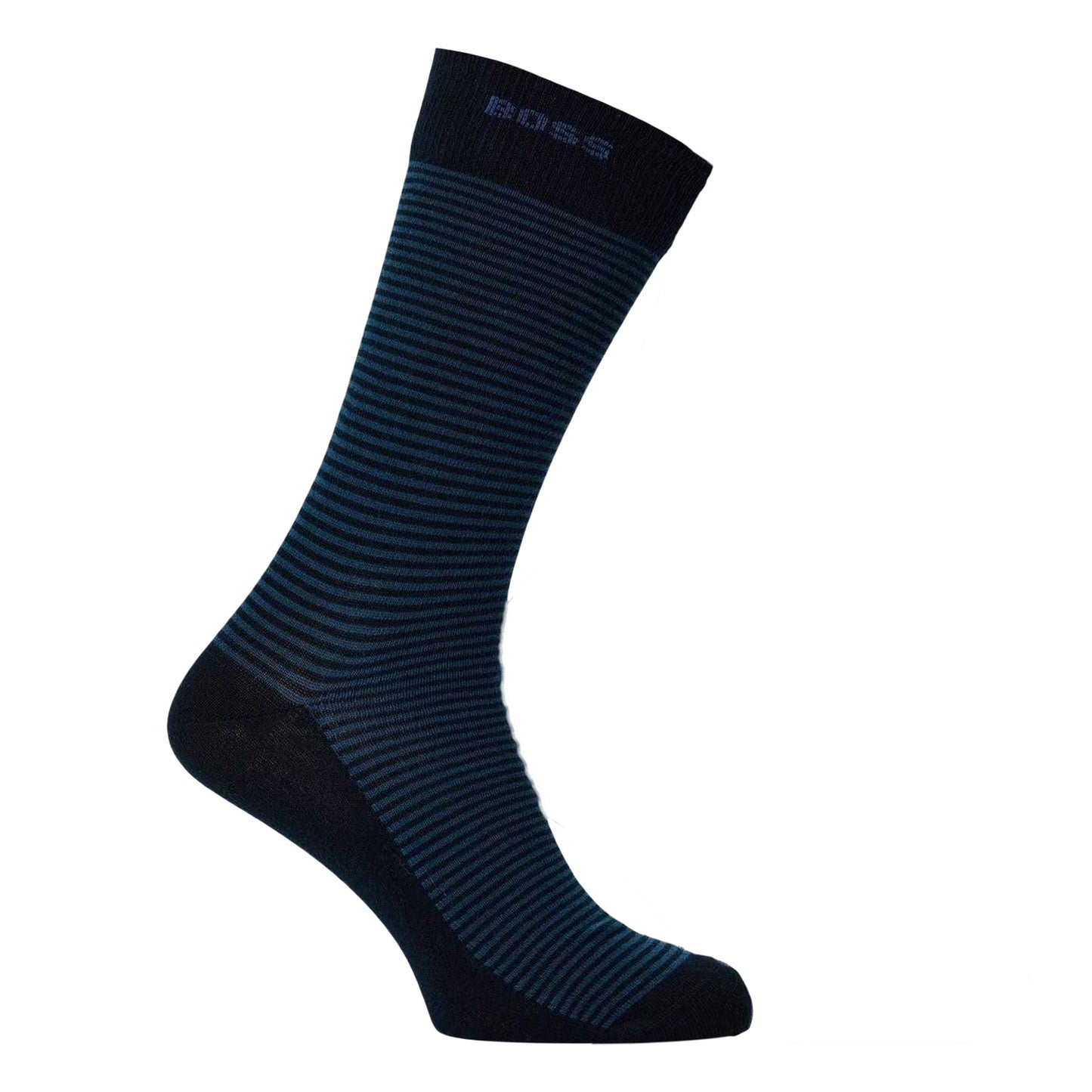 Blue - Back - Boss Mens Striped Socks (Pack of 2)