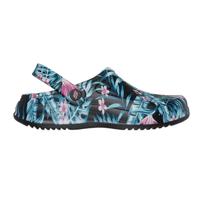 Black-Multicoloured - Side - Skechers Womens-Ladies Archfitwave Floral EVA Open Toe Sandals