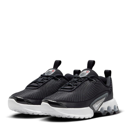 Black-White - Side - Nike Childrens-Kids Air Max Mesh Trainers