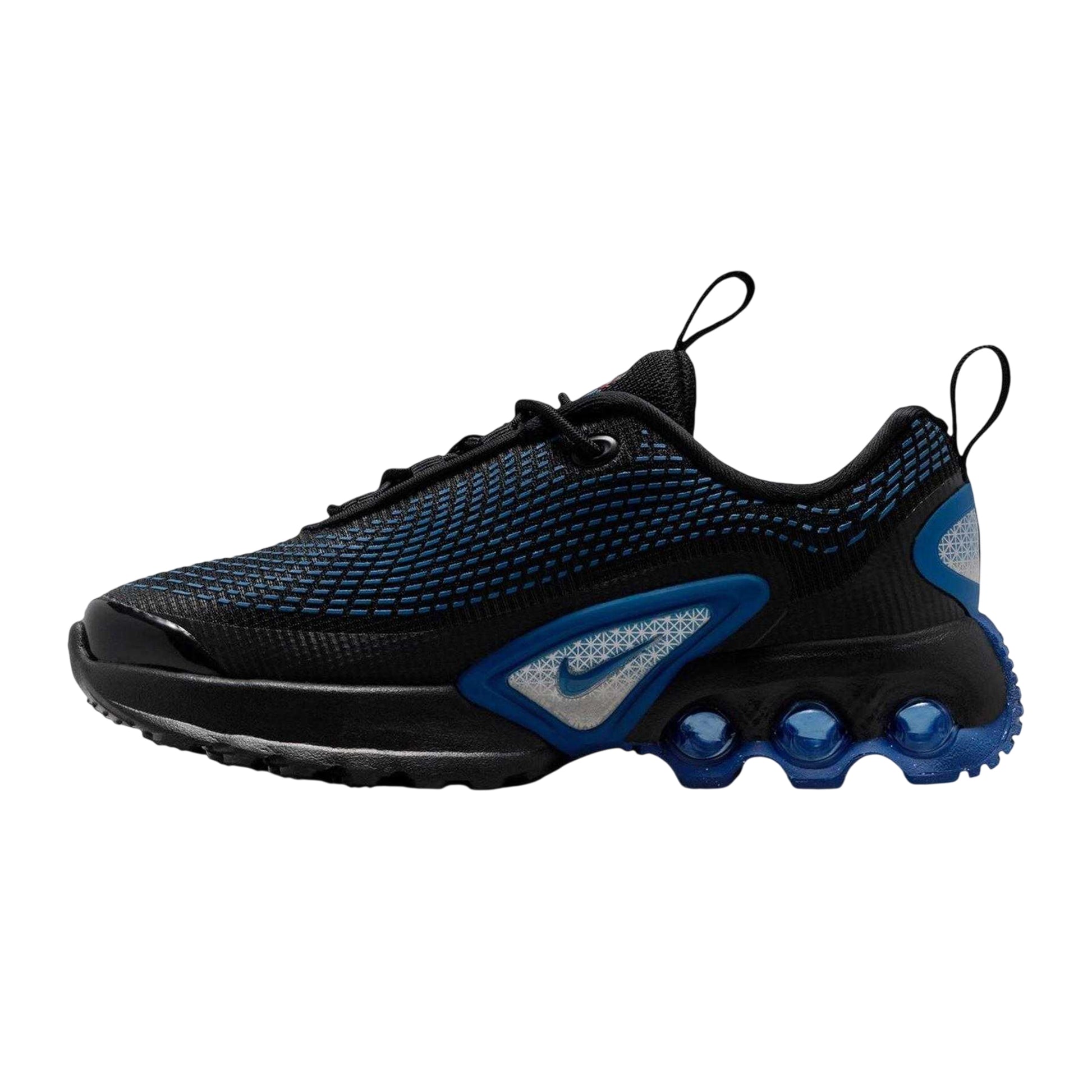 Black-Blue - Side - Nike Childrens-Kids Air Max Mesh Trainers