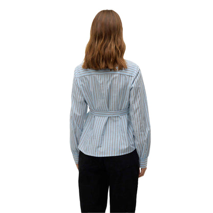 Snow White - Back - Mamalicious Womens-Ladies Vertical Stripe Maternity Shirt