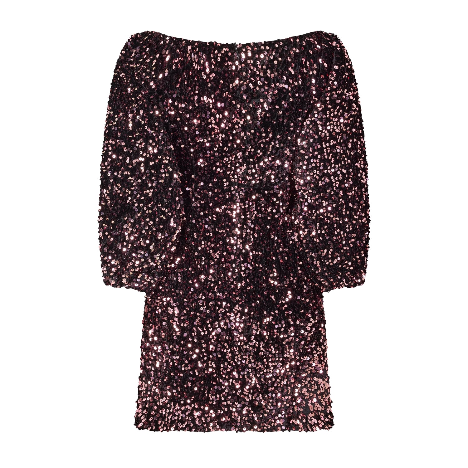 Multicoloured - Back - AmyLynn Womens-Ladies Sequins V Neck Party Mini Dress