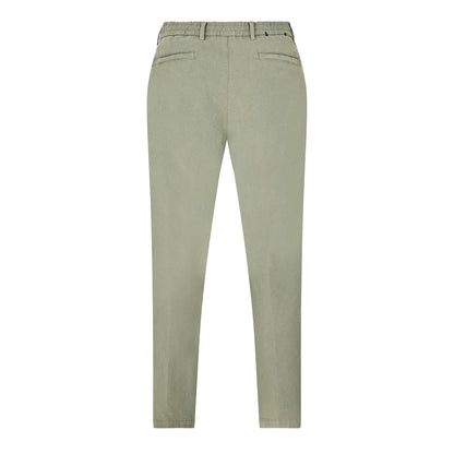 Green - Back - Boss Mens Kane Drawstring Waist Chinos