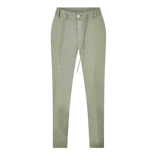 Green - Front - Boss Mens Kane Drawstring Waist Chinos