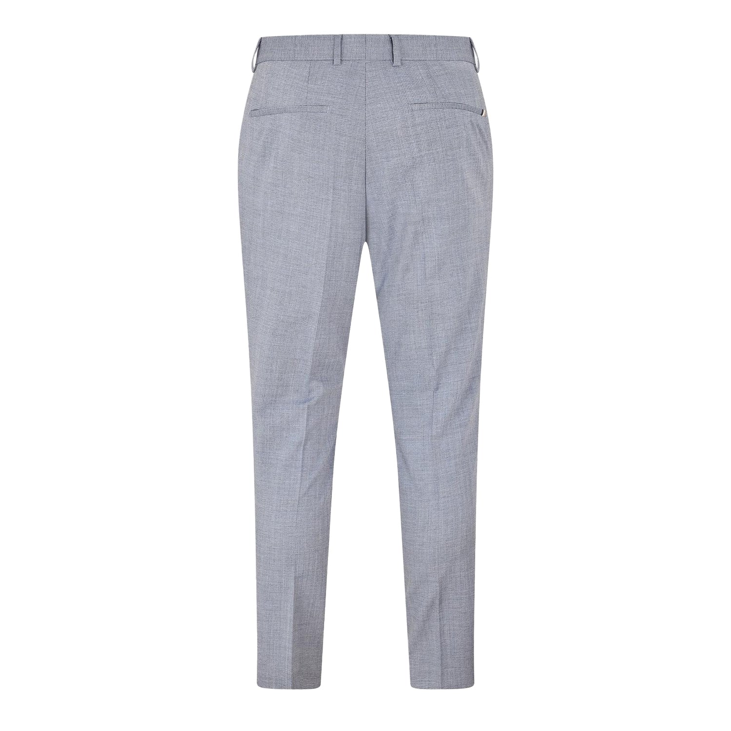Light Blue Heather - Back - Boss Mens Genius Heathered Chinos