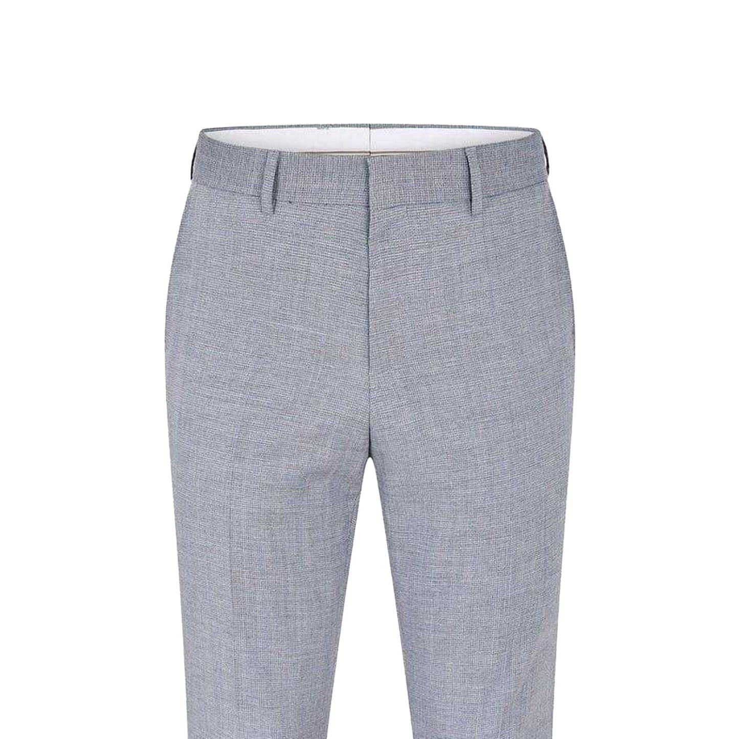 Light Blue Heather - Side - Boss Mens Genius Heathered Chinos