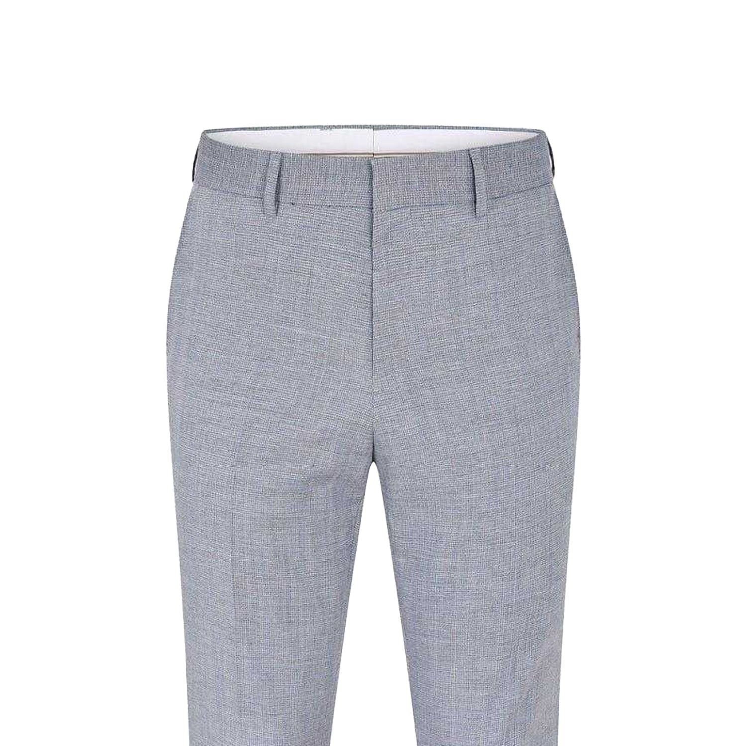 Light Blue Heather - Side - Boss Mens Genius Heathered Chinos