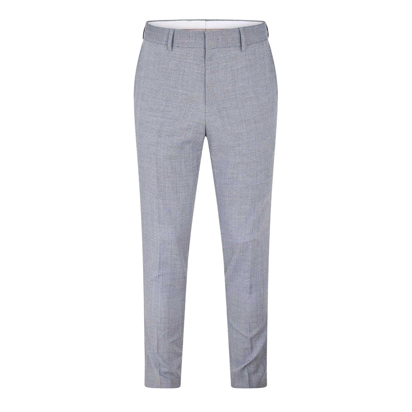 Light Blue Heather - Front - Boss Mens Genius Heathered Chinos